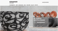 Desktop Screenshot of keramiker.dk