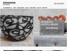 Tablet Screenshot of keramiker.dk